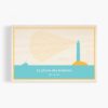 carte postale en bois phare des baleines ile de ré création originale made in France