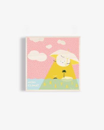 Affiche en bois ile de re micro climat rétais 30×30